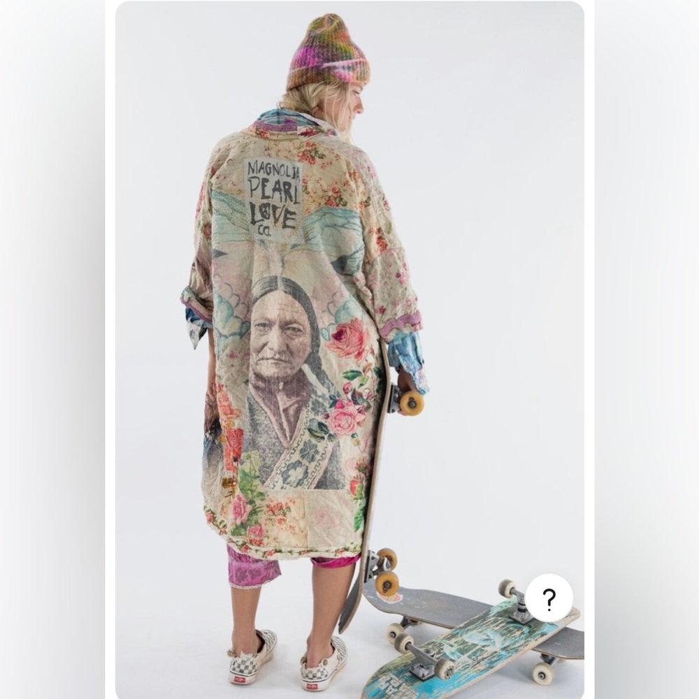 Magnolia Pearl Great Spirits Kimono Duster Jacket Reversible